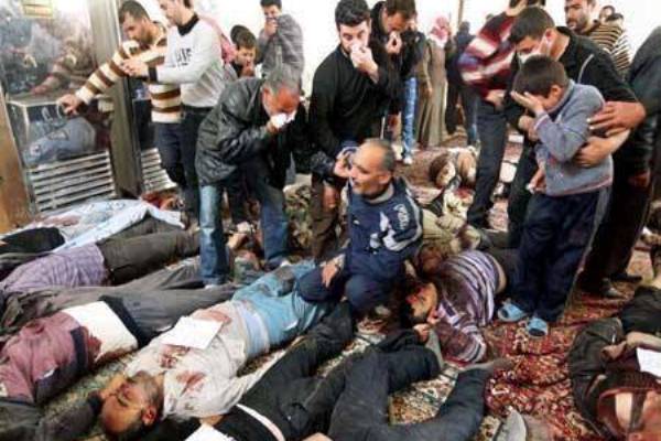 أقارب ضحايا الهجوم على مسجد مصعب بن عمير 