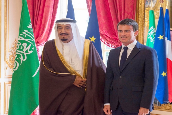 الأمير سلمان يلتقي رئيس وزراء فرنسا