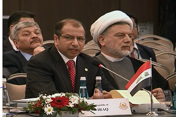 صورة اخرى للجبوري في مؤتمر برلمانات منظمة التعاون الاسلامي