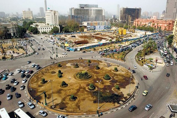 ميدان التحرير حيث مبنى الحزب الوطني