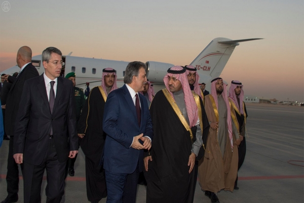 الرئيس التركي يصل الرياض