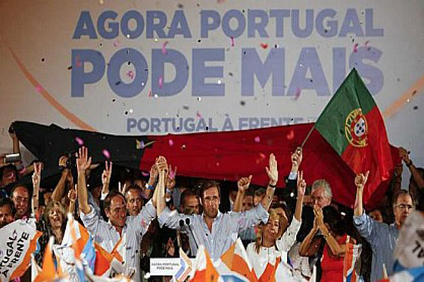 تحالف اليمين في البرتغال يحيي فرحة الفوز وسط أنصاره