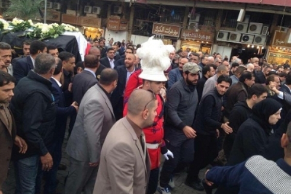 جثمان الجلبي ووري الثرى في صحن مرقد الامامين الجوادين بالكاظمة في بغداد