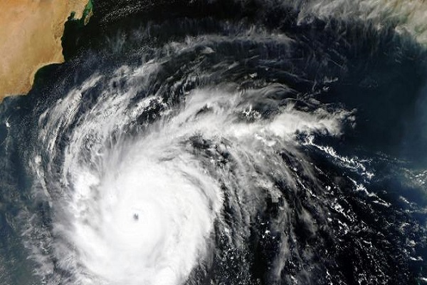 صورة توضح مدى قوة اعصار تشابالا