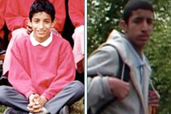 صورتان للتلميذ في الابتدائية محمد موازي 