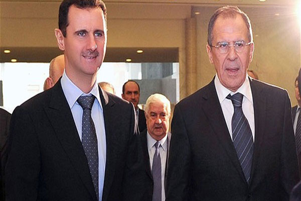 لافروف والأسد في لقاء سابق