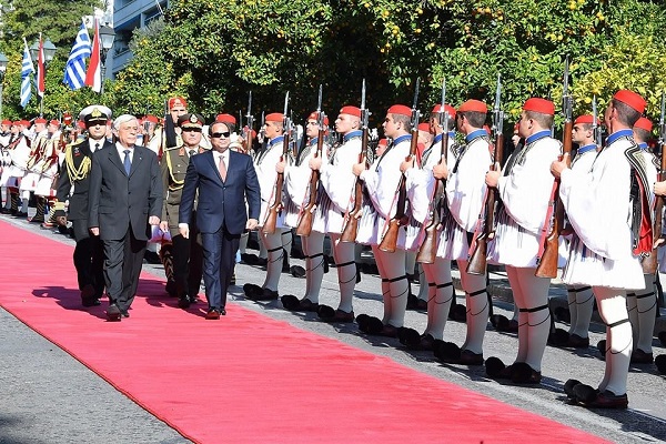 استقبال رسمي للسيسي في اليونان