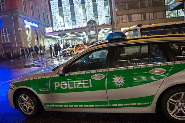 الشرطة امام محطة قطارات في ميونيخ