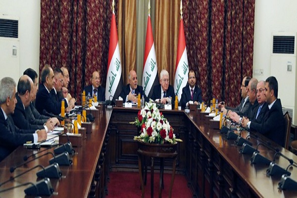 الرئاسات العراقية الثلاث خلال اجتماعها