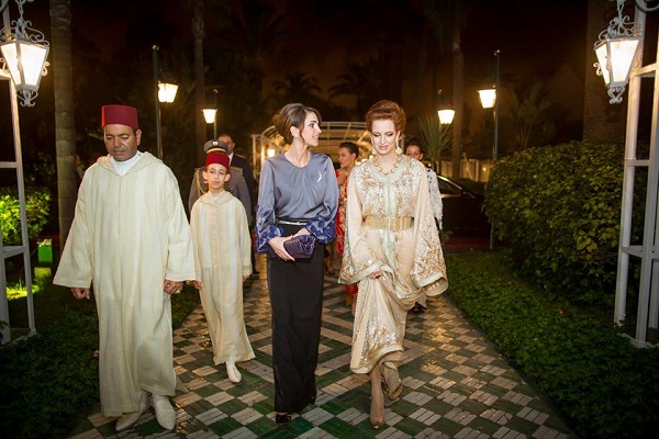 الملكة رانيا خلال الزيارة للمغرب
