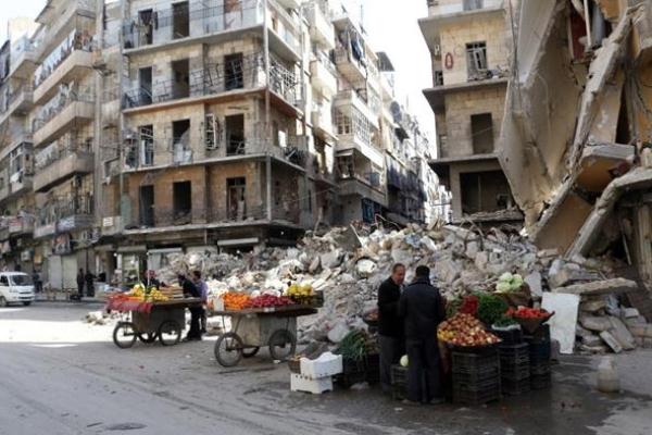 آثار الدمار في حلب