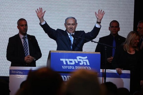 نتانياهو معلنا فوزه في الانتخابات