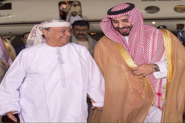الرئيس اليمني لدى وصوله الرياض