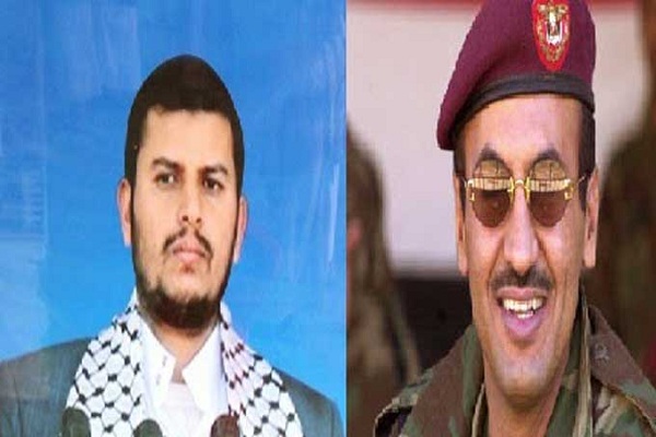 احمد علي عبدالله صالح وحليفه الحوثي 