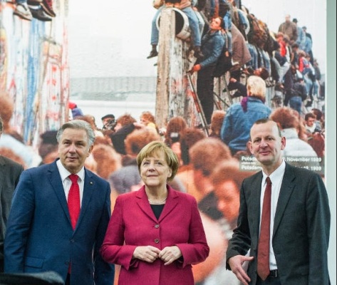 ترأست احتفالات الذكرى الـ25 لسقوط جدار برلين عام 2014