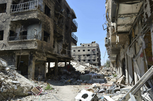 مخيم اليرموك تعرض لدمار هائل 