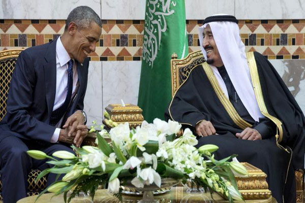 محادثات بين الملك السعودي ونظيره الأميركي