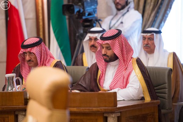الأمير محمد بن نايف والأمير محمد بن سلمان في القمة التشاورية في الرياض