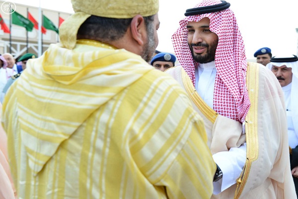 الأمير محمد بن سلمان مودعا الملك محمد السادس