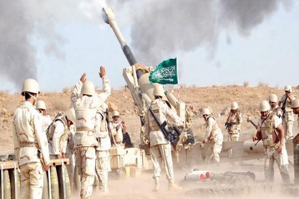 ردت المدفعية السعودية على مصادر النيران بالمثل