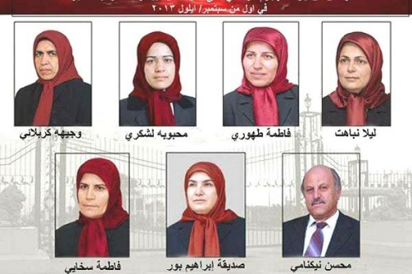 المختطفون السبعة من عناصر منظمة مجاهدي خلق الإيرانية