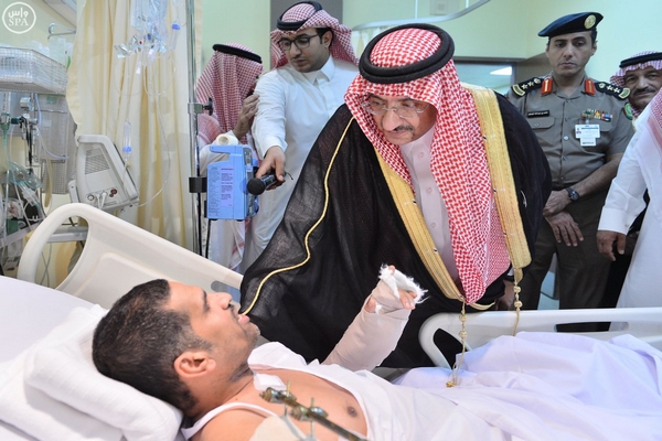 ولي العهد السعودي يدشن وحدة الحروق في مستشفى قوى الأمن