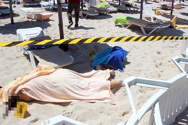 جثتان من ضحايا هجوم سوسة في تونس