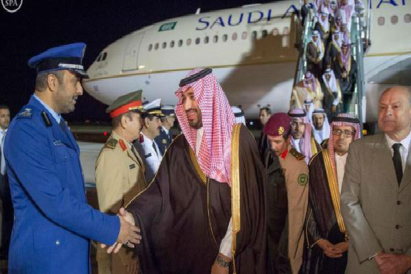 الأمير محمد بن سلمان لدى وصوله إلى العاصمة الفرنسية باريس- واس