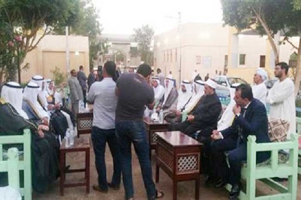 الوفد الكويتي خلال لقاء شيخ الأزهر (القبس) 