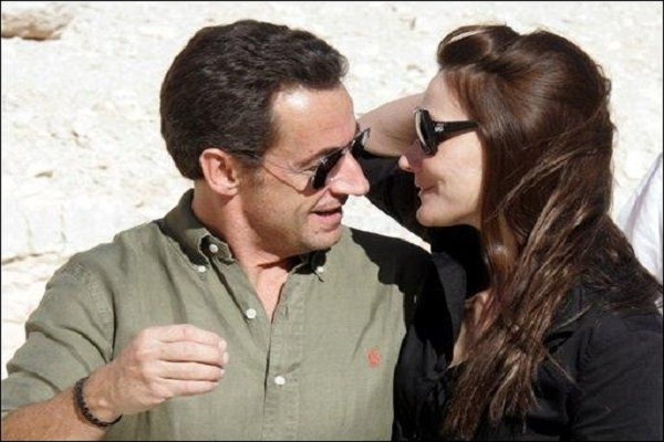 ساركوزي وكارلا بروني