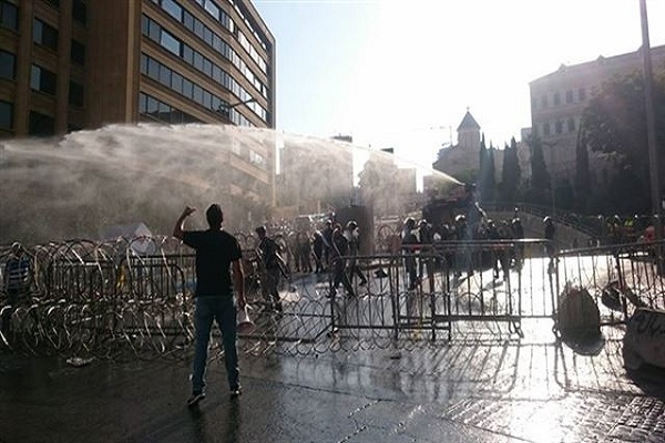 اعتصام وسط بيروت