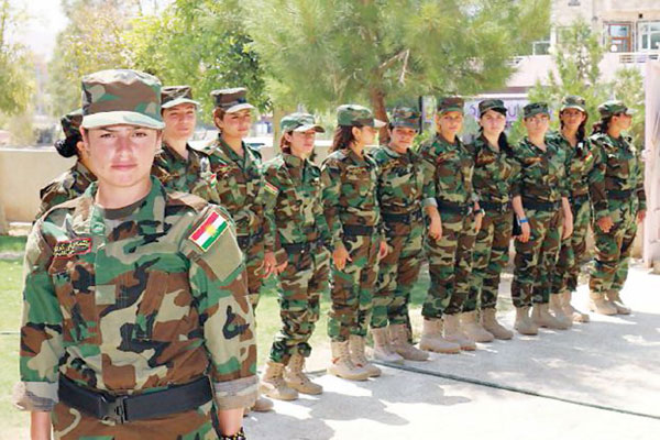 اقتدين بنساء البيشمركة وتدربن على يد الأكراد