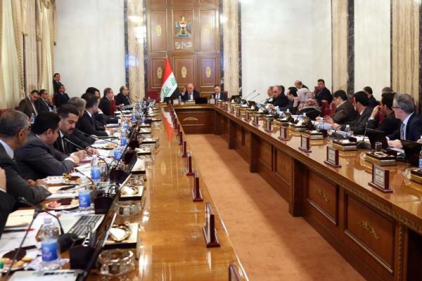 الحكومة العراقية مجتمعة برئاسة العبادي