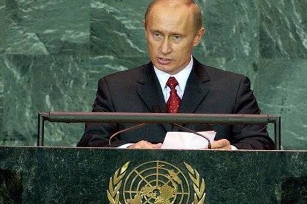 بوتين متحدثا في الأمم المتحدة