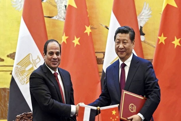 الرئيس الصيني والرئيس المصري