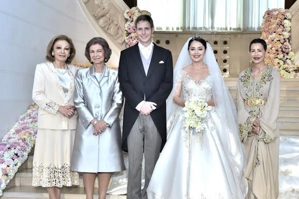 الاميرة للا مريم تحضر حفل زفاف حفيد ملك ألبانيا السابق