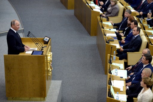 النواب الروسي الجديد يفتتح اولى دوراته في حضور بوتين