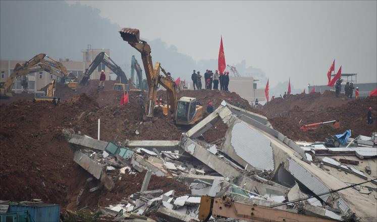 ثمانية قتلى على الاقل في انهيار مبان في الصين
