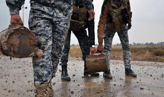 تنظيف البلدات من الألغام والعبوات في الطريق إلى الموصل