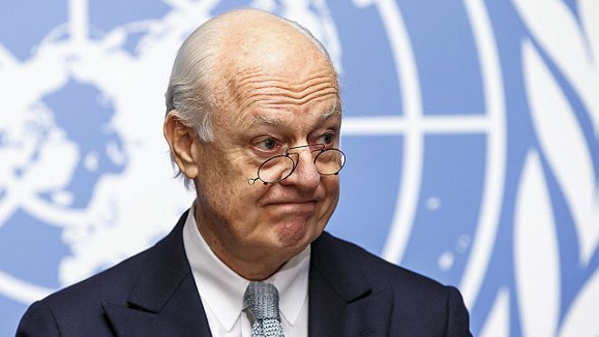 الامم المتحدة تنفي شائعات حول استقالة دي مستورا