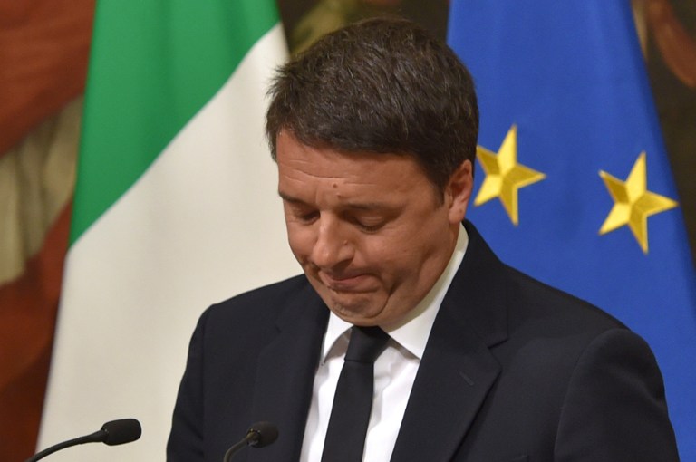 أزمة في ايطاليا بعد استقالة رينزي والرئيس يبدأ مشاوراته