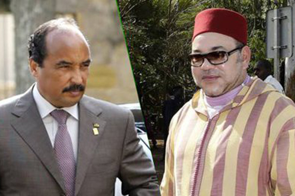  العاهل المغربي الملك محمد السادس يجري مكالمة هاتفية مع الرئيس الموريتاني