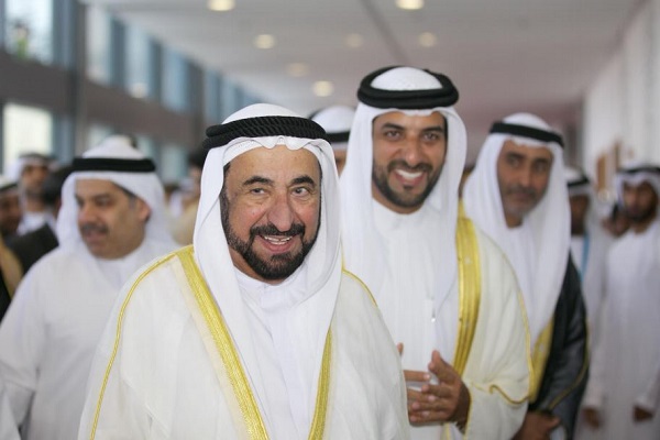 الشيخ الدكتور سلطان بن محمد القاسمي خلال حضوره للمنتدى