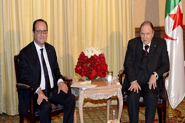 الرئيس الجزائري ونظيره الفرنسي