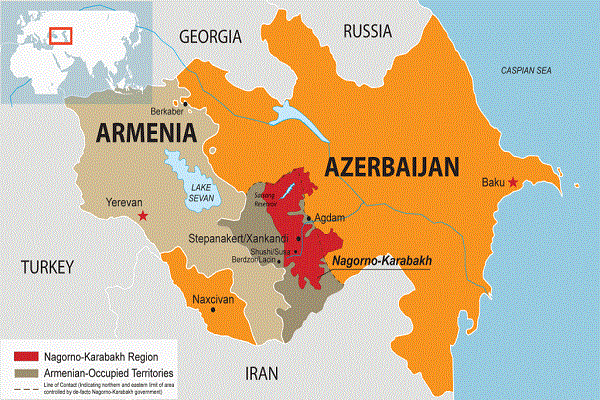 ناغونو قرة باخ المنطقة الحمراء بين ارمينيا واذربيجان