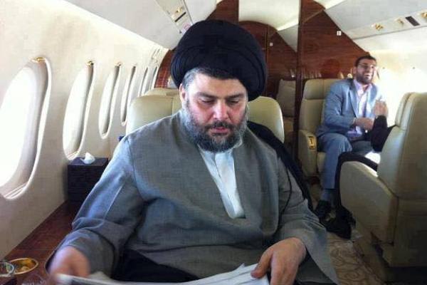 الصدر في طائرته الخاصة متوجها الى طهران