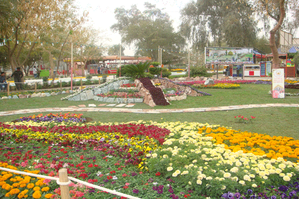 جانب من معرض الزهور الدولي في بغداد