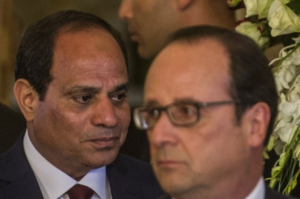 الرئيس الفرنسي يريد تعزيز العلاقات الاقتصادية مع مصر