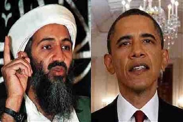 الرئيس الأميركي باراك أوباما وزعيم تنظيم القاعدة أسامة بن لادن