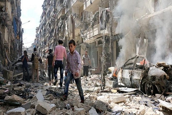 جانب من الدمار في حلب